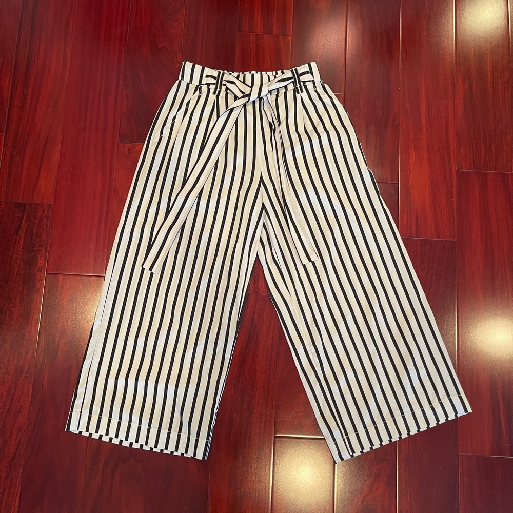 ‼️SOLD on Mercari - Striped Wide-Leg Pants